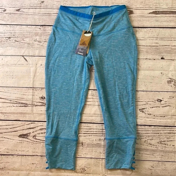 Prana tori capri leggings electro blue NWT - Picture 1 of 9